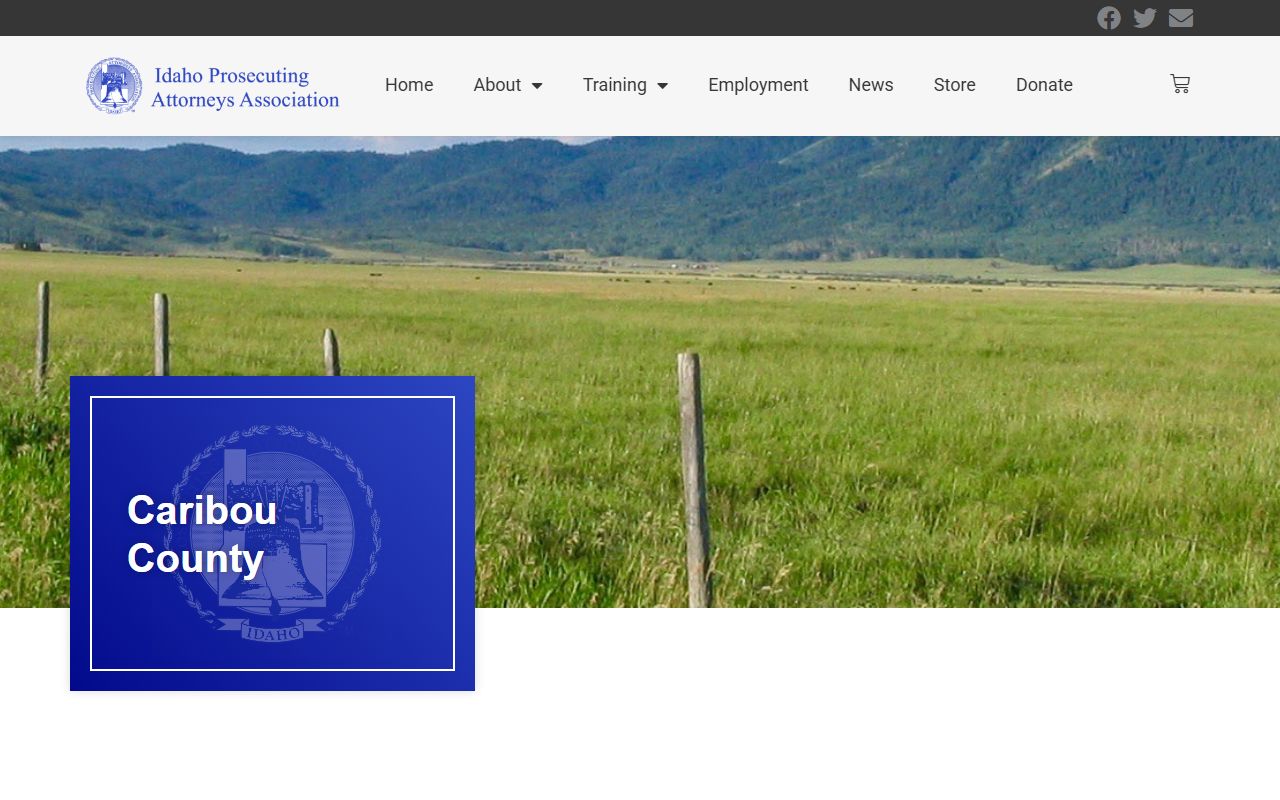 Caribou County prosecutor contact listing for criminal court cases