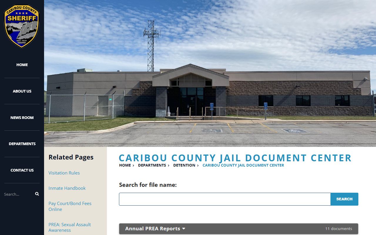 Caribou County inmate PREA report document center