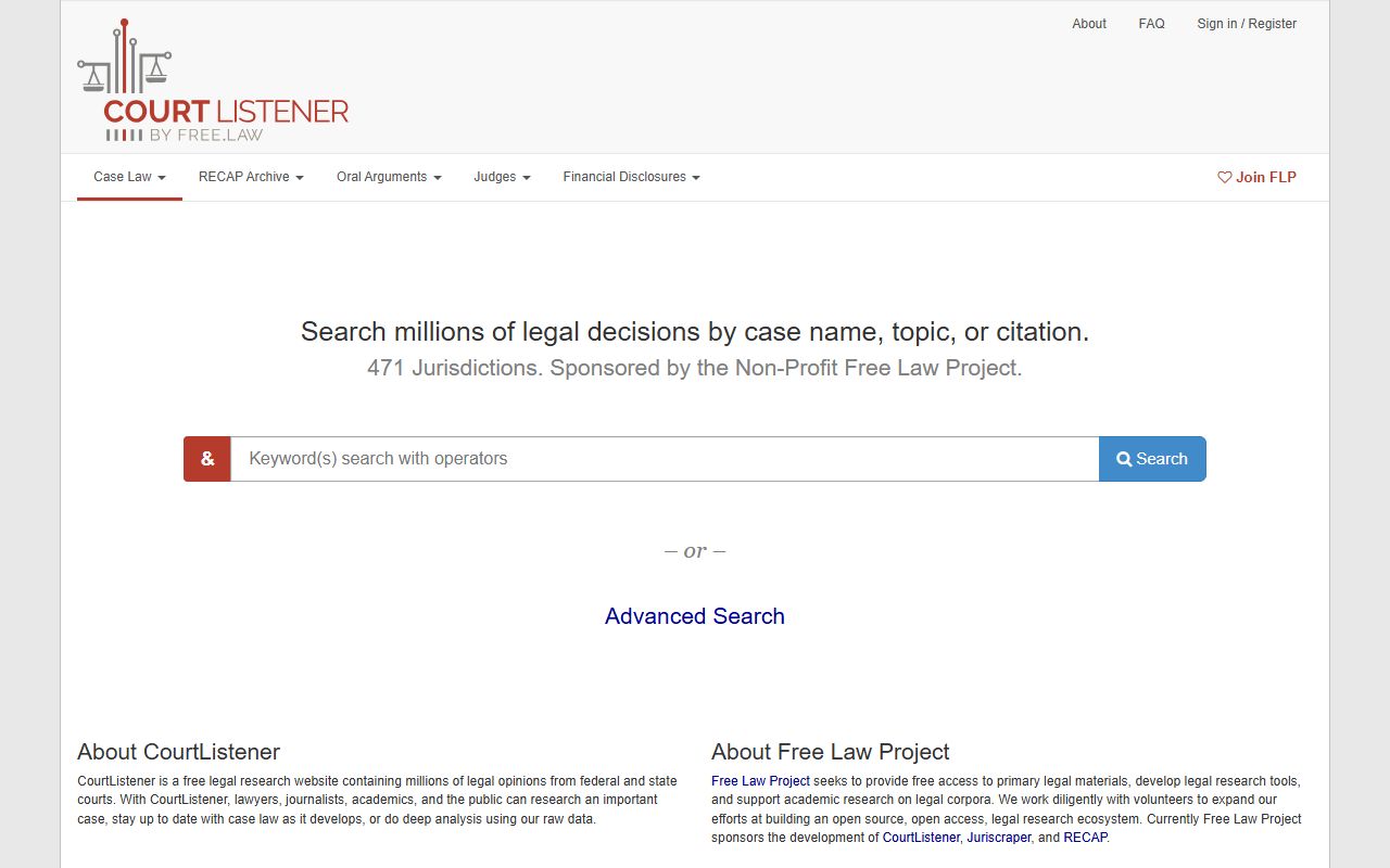 Caribou County inmate search CourtListener federal docket reference