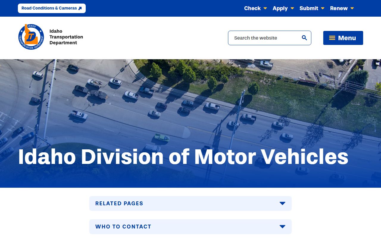 Caribou County traffic court records Idaho DMV driver record access